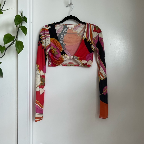 Ronny Kobo Halena Top and Blythe Matching Long Sleeve Crop Top and Skirt Set XS - Picture 8 of 14